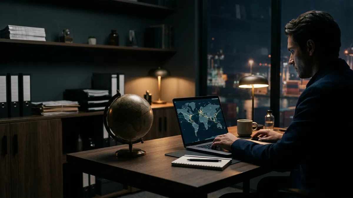 Globale digitale E-Export-Strategie